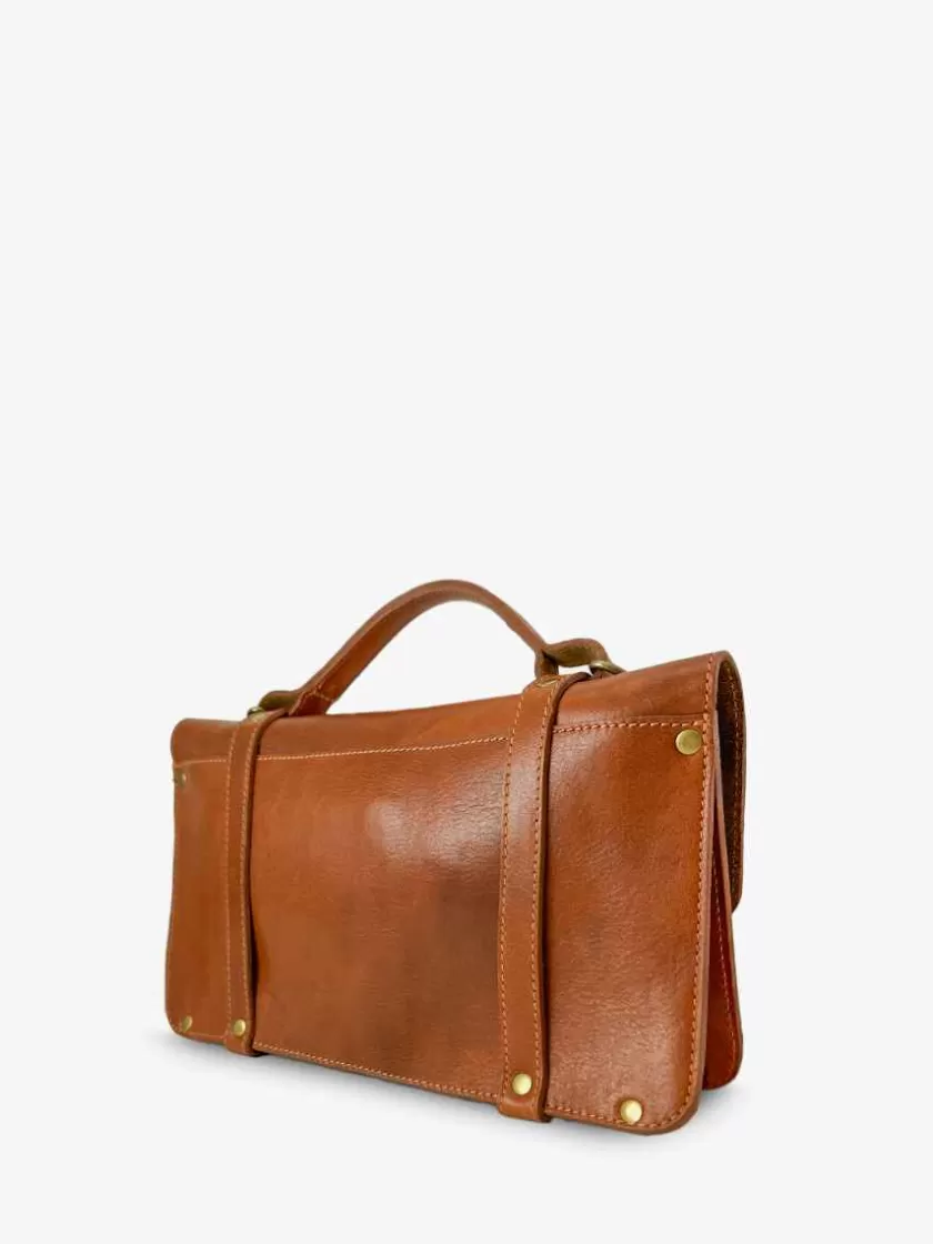 Clearance L'Enveloppe Reedition - Cognac Huile Femme Sacs Porté Épaule