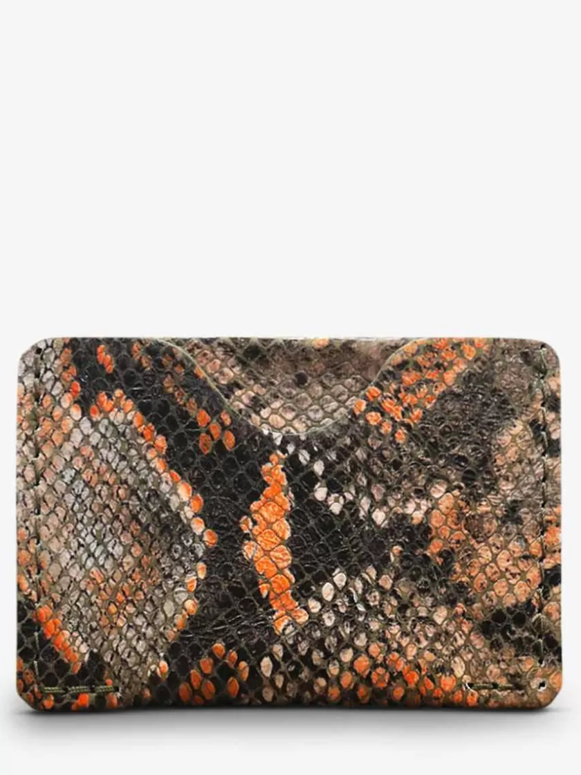 Outlet Leporte-Cartes Gabin Python Femme Porte-Cartes