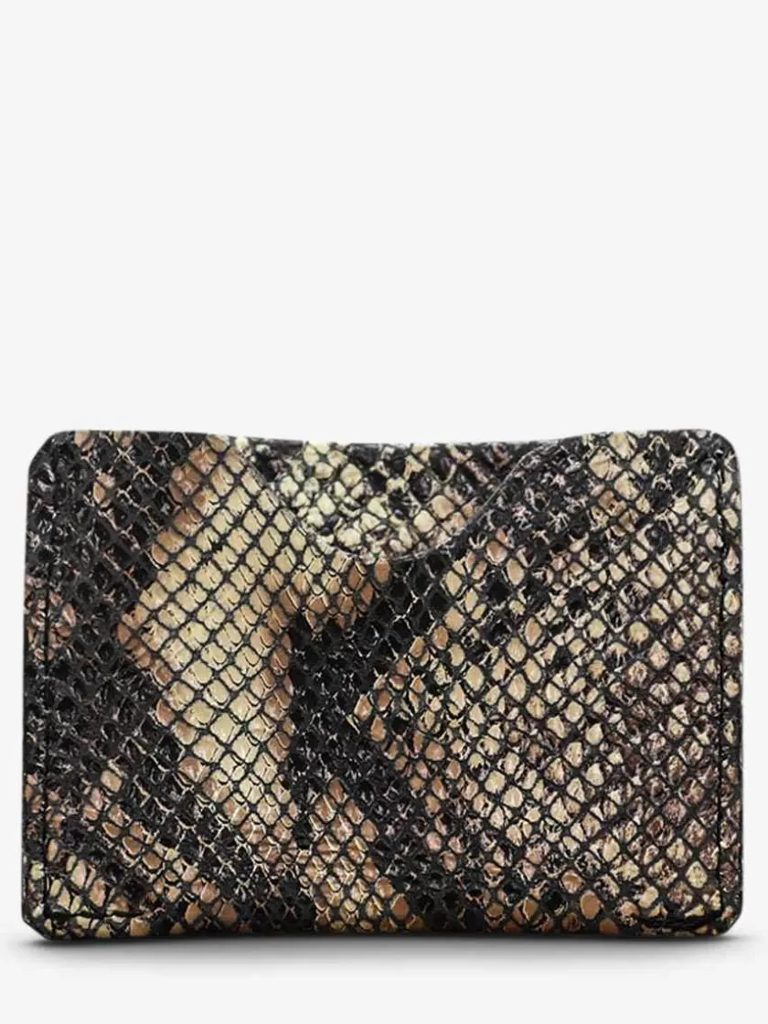 New Leporte-Cartes Gabin Python Femme Porte-Cartes