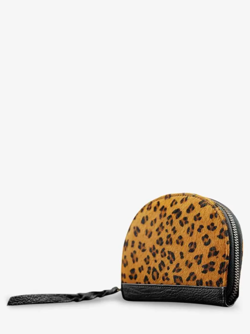 Best Sale Leportefeuille Manon Leopard - Noir Femme Portefeuilles