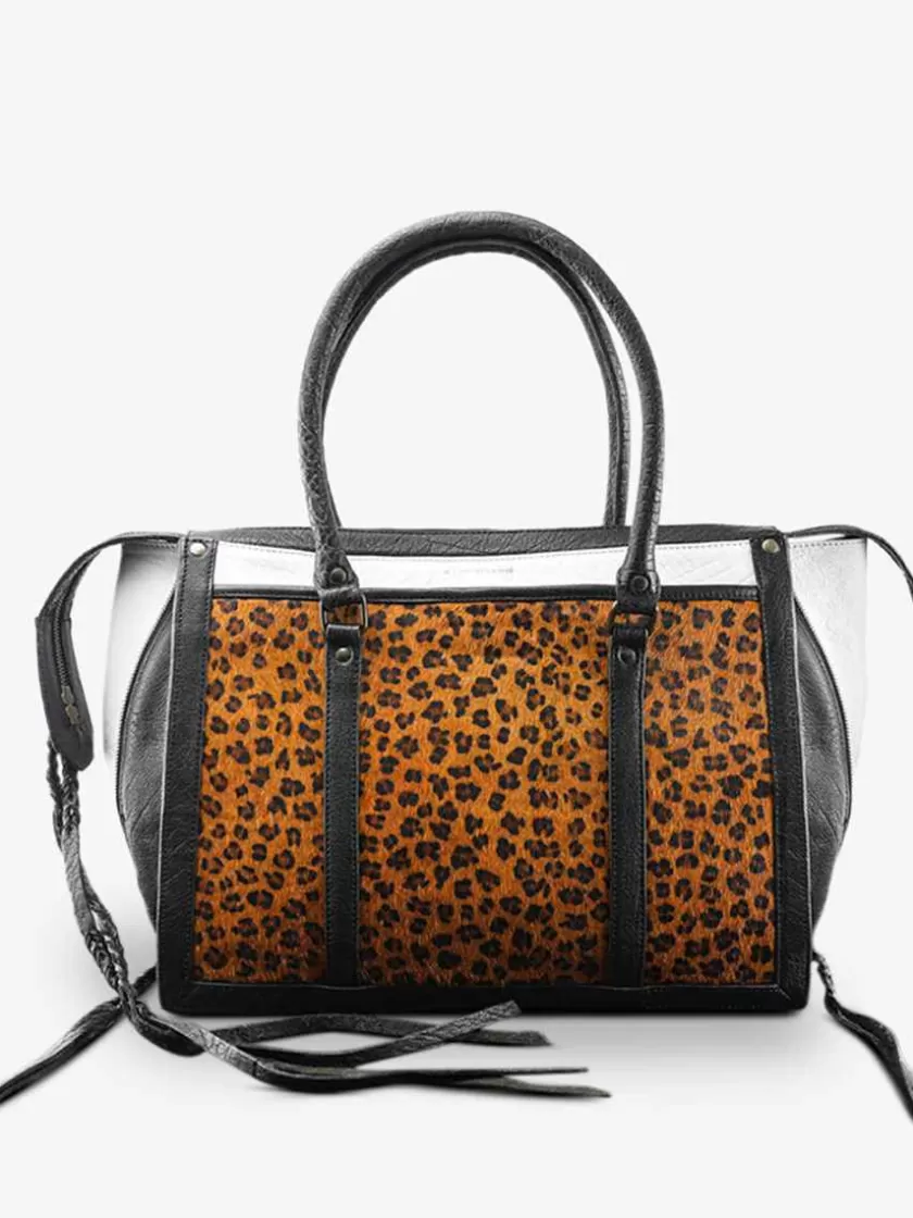 Online Lerive Droite - L - Leopard Femme Sacs Porté Épaule