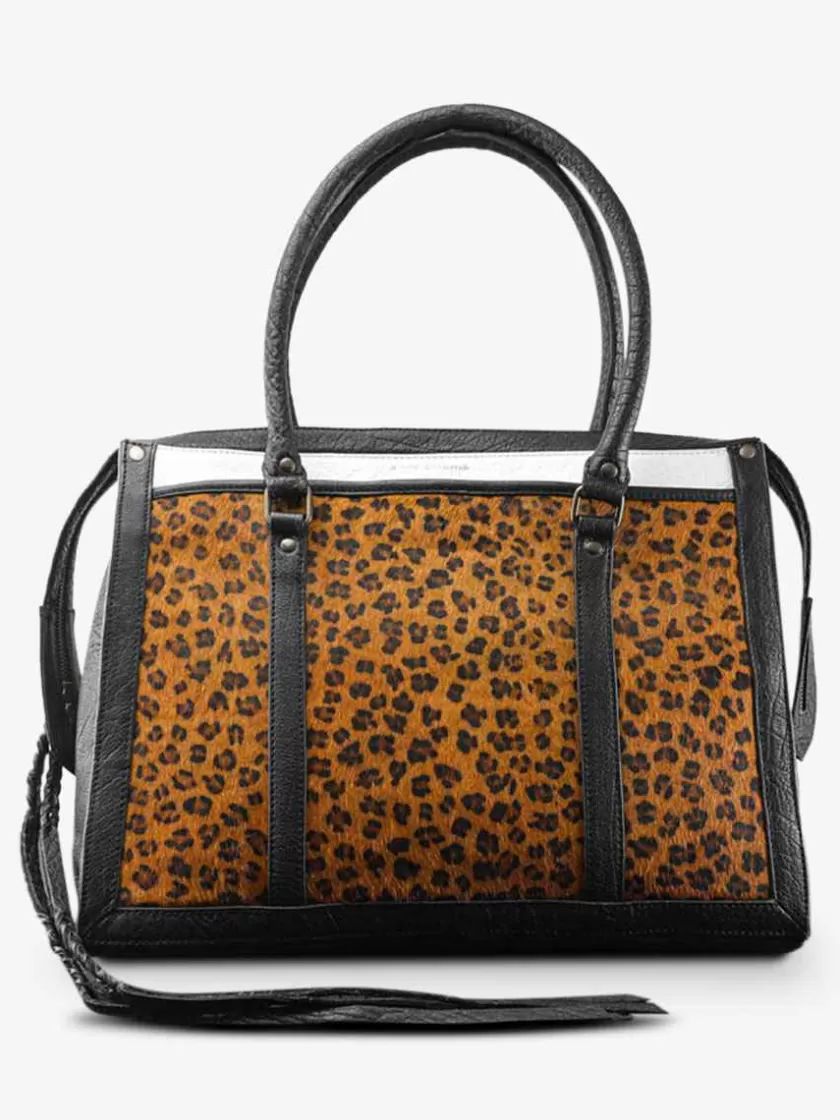 Online Lerive Droite - L - Leopard Femme Sacs Porté Épaule